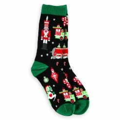Best deal ❤️ Disney Holiday 🧦 Socks For 👩 Women - Nordic Winter With Ornament - Black 😀