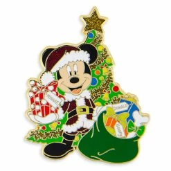 Best Pirce ✔️ Disney Holiday Pin - Santa Mickey Mouse With 🎄 Christmas Tree ❤️