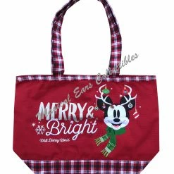 Best deal 🥰 Disney Holiday Tote Bag - Minnie Mouse - Merry And Bright 🎁