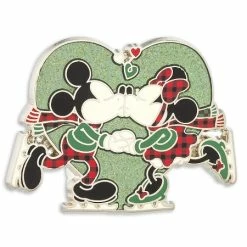 Best Pirce 👍 Disney Holiday Pin - Mickey And Minnie Kiss 🎉
