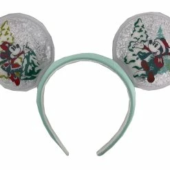 Best Sale ✔️ Disney Ears Headband - 2022 Holiday Snow Globe - Mickey & Minnie 👍