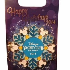 Hot Sale 🛒 Disney Holidays Resort Pin - 2014 Yacht Club Resort ⭐