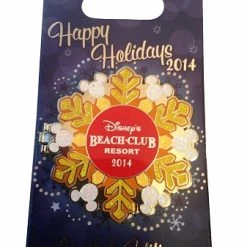 Budget 😀 Disney Holidays Resort Pin - 2014 Beach Club Resort 💯
