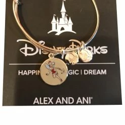 Wholesale 🌟 Disney Alex And Ani Bracelet - Santa Tinker Bell - Silver 👍
