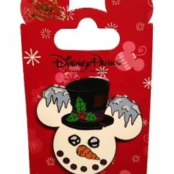 Best Pirce ✨ Disney 🎄 Christmas Pin - Mickey Mouse Snowman ❤️
