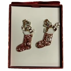 Wholesale 👏 Disney BaulberBar Earrings - Holiday Chip N Dale Stockings 🛒