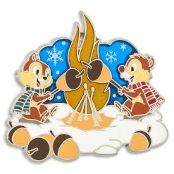 Cheapest ✨ Disney Holiday Pin - Chip 'n Dale Open Fire 👏